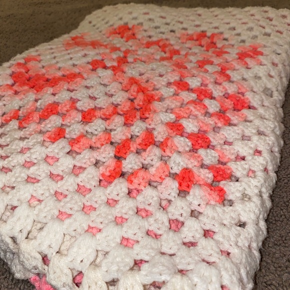Handknit Crochet Throw Blanket 42X42” - Picture 7 of 13